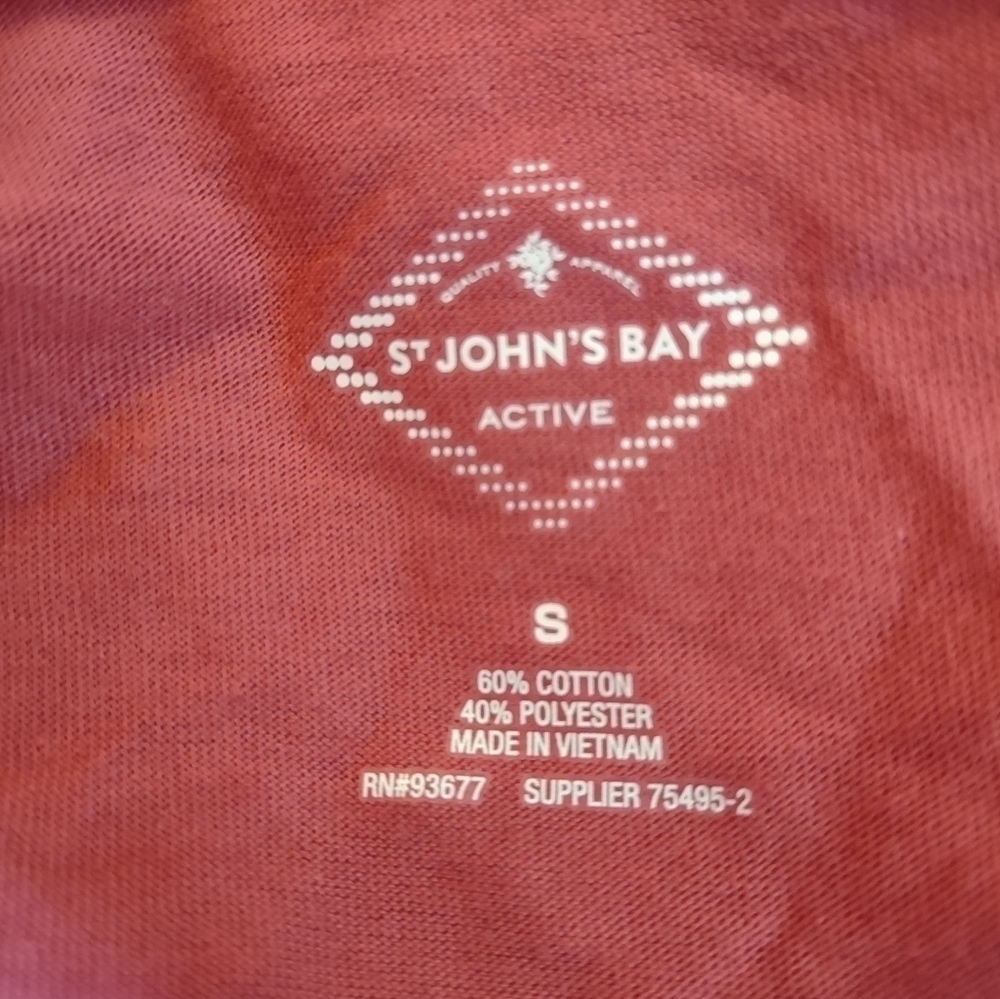 NWT St John Bay size small women's long sleeve blouse shirt top - Picture 2 of 6